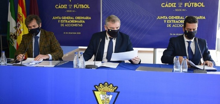 El Cádiz CF proyecta regresar a número negros en 2020-2021 con ingresos de 51 millones